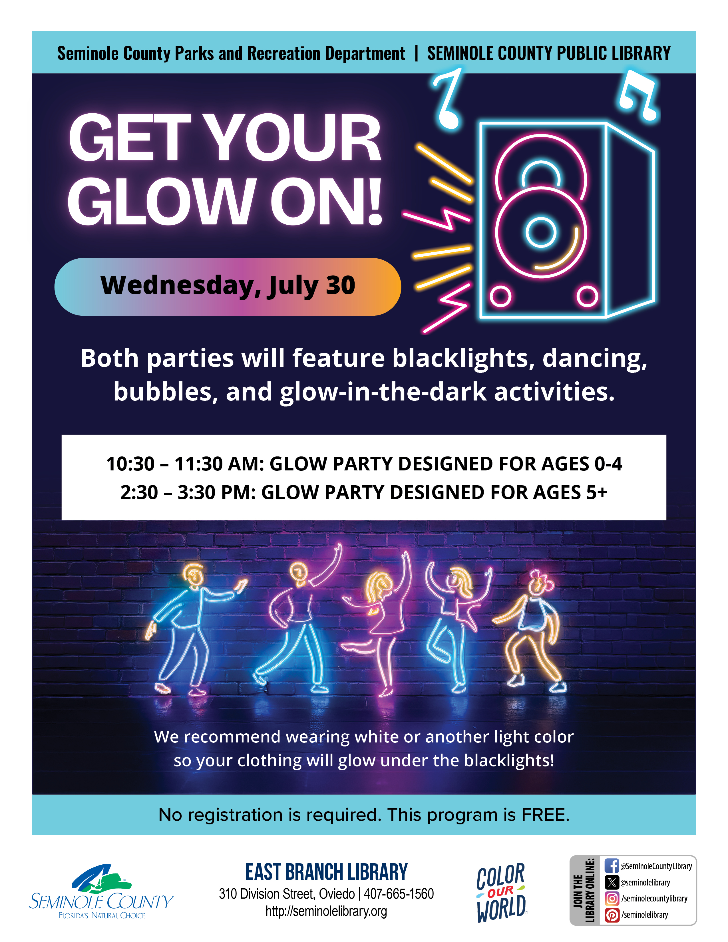 Get Your Glow On - East Branch Library