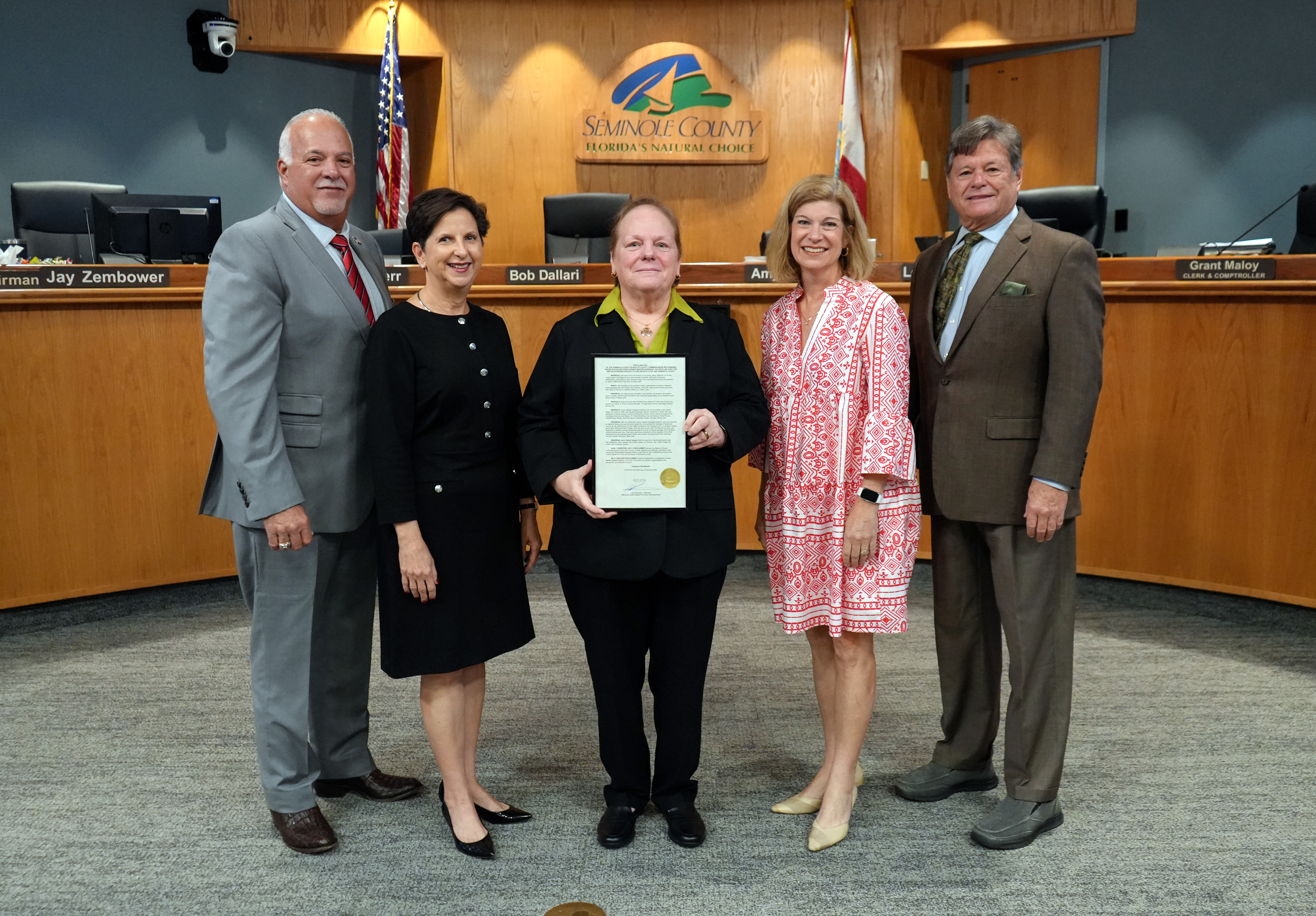 Proclamation - Recognizing Senior Master Sergeant Kathryn Lee-Hunt, United States Air Force, as Seminole County’s February Veteran of the Month
