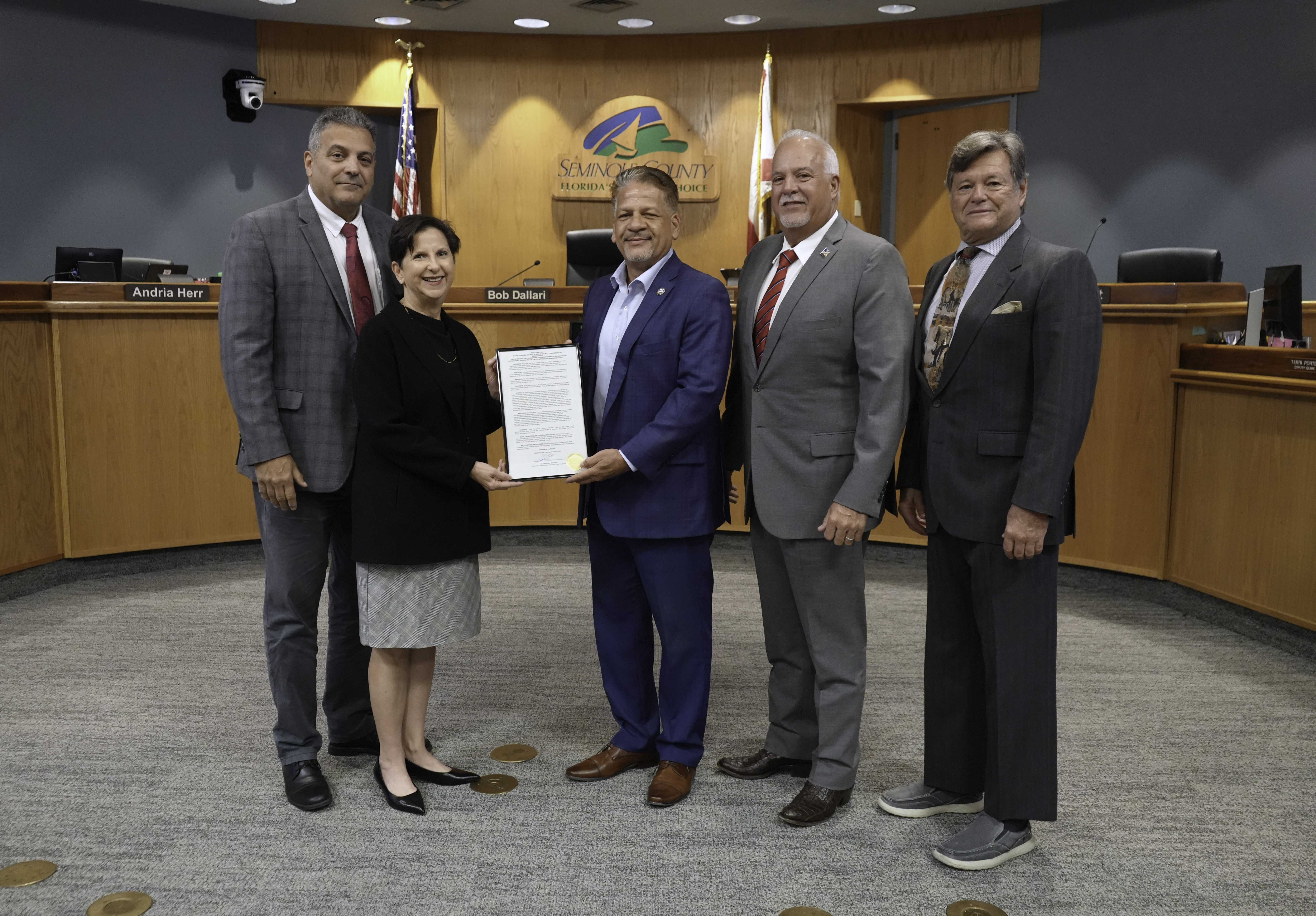 Proclamation proclaiming Staff Sergeant Tommy Oliveras,  United States Air Force as Seminole County’s March Veteran of the Month. (Staff Sergeant Tommy Oliveras, United  States Air Force) 