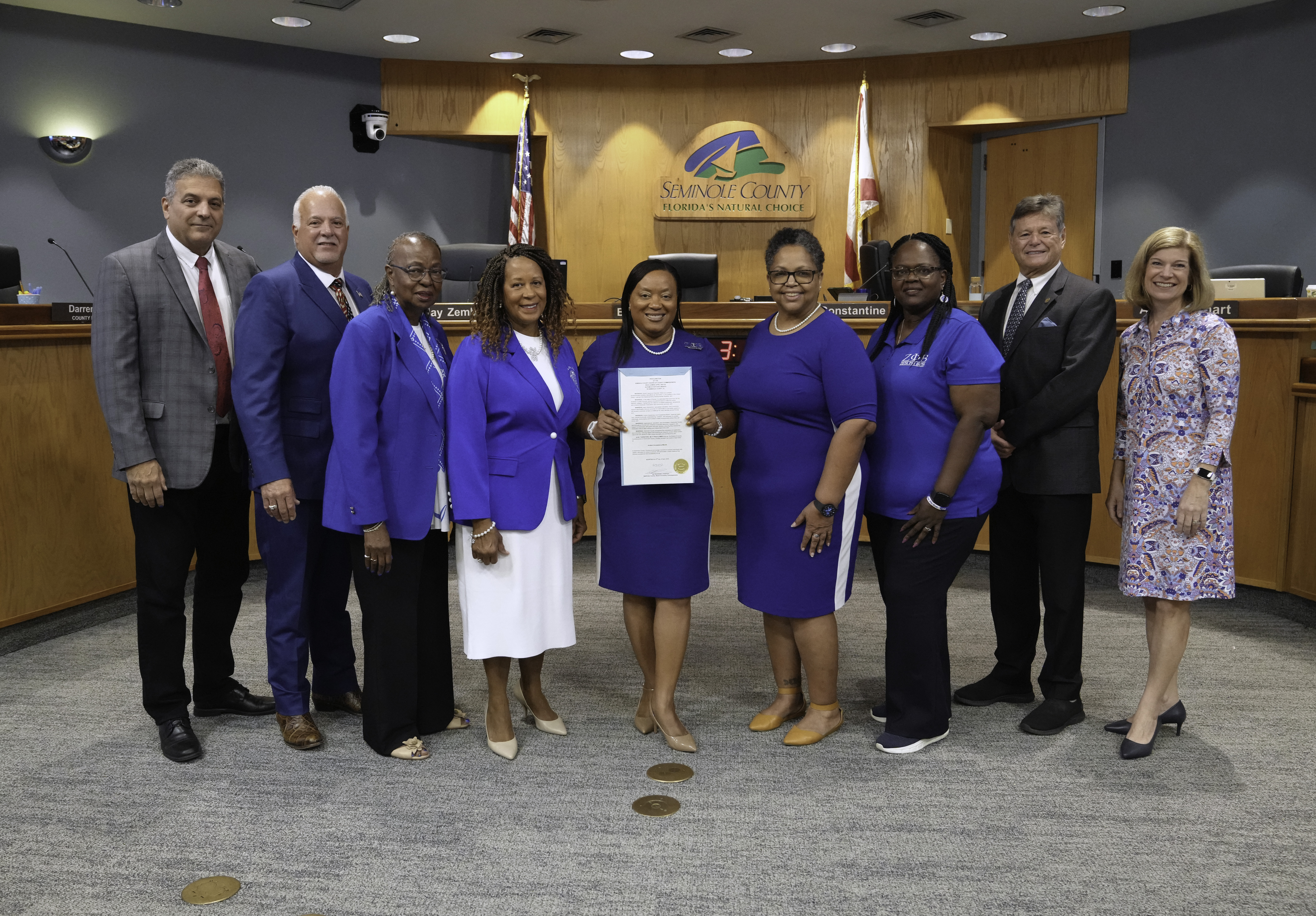 Proclamation proclaiming April 2025 as Autism Acceptance Month in Seminole County, FL. Countywide. (Lueverne Montez, West Leesburg CDC) 
