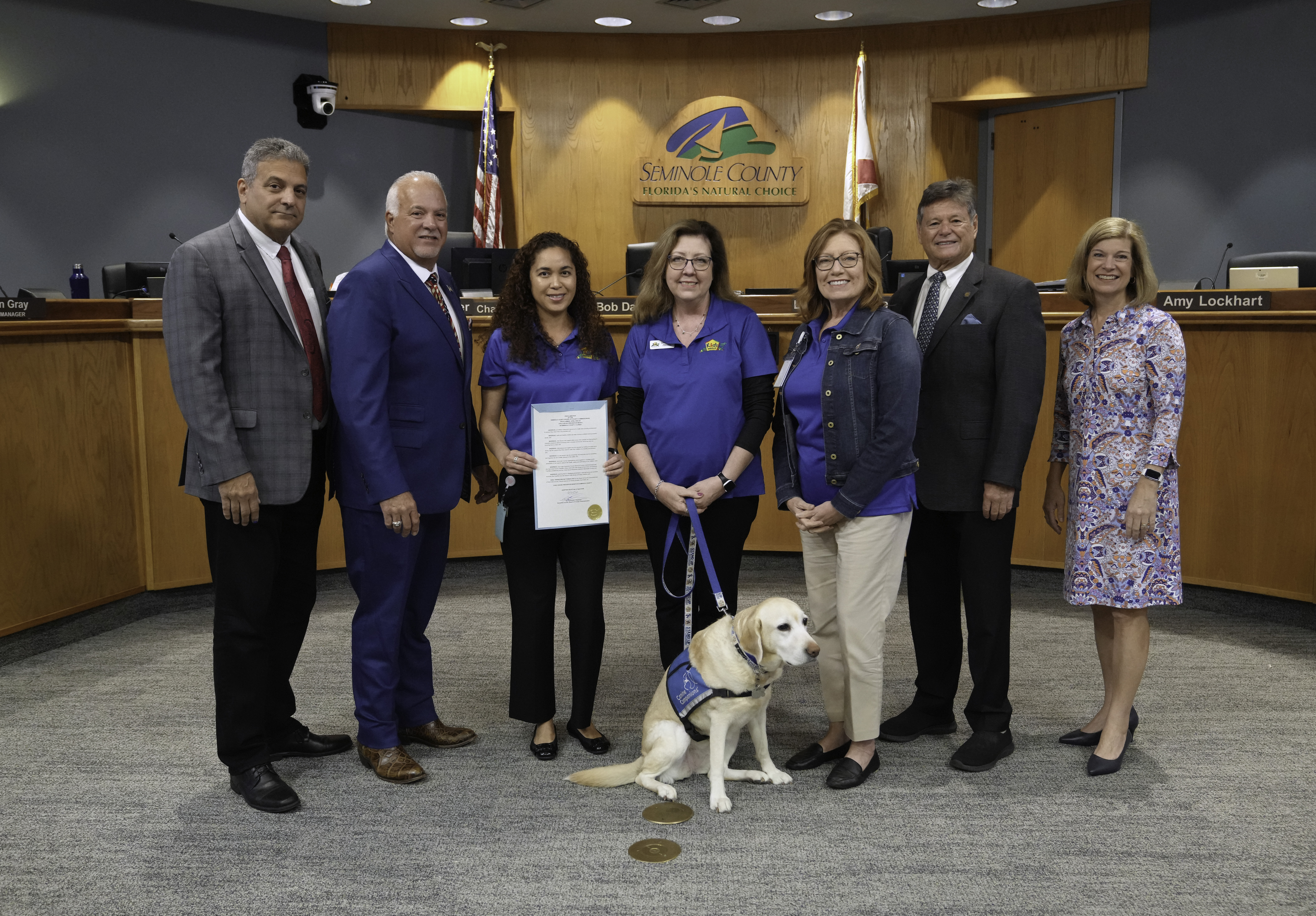 Proclamation proclaiming April 2025 as Child Abuse Prevention Month in Seminole County, Florida. (Melissa Winstead, Kids House Wayne Densch Children’s Advocacy Center)