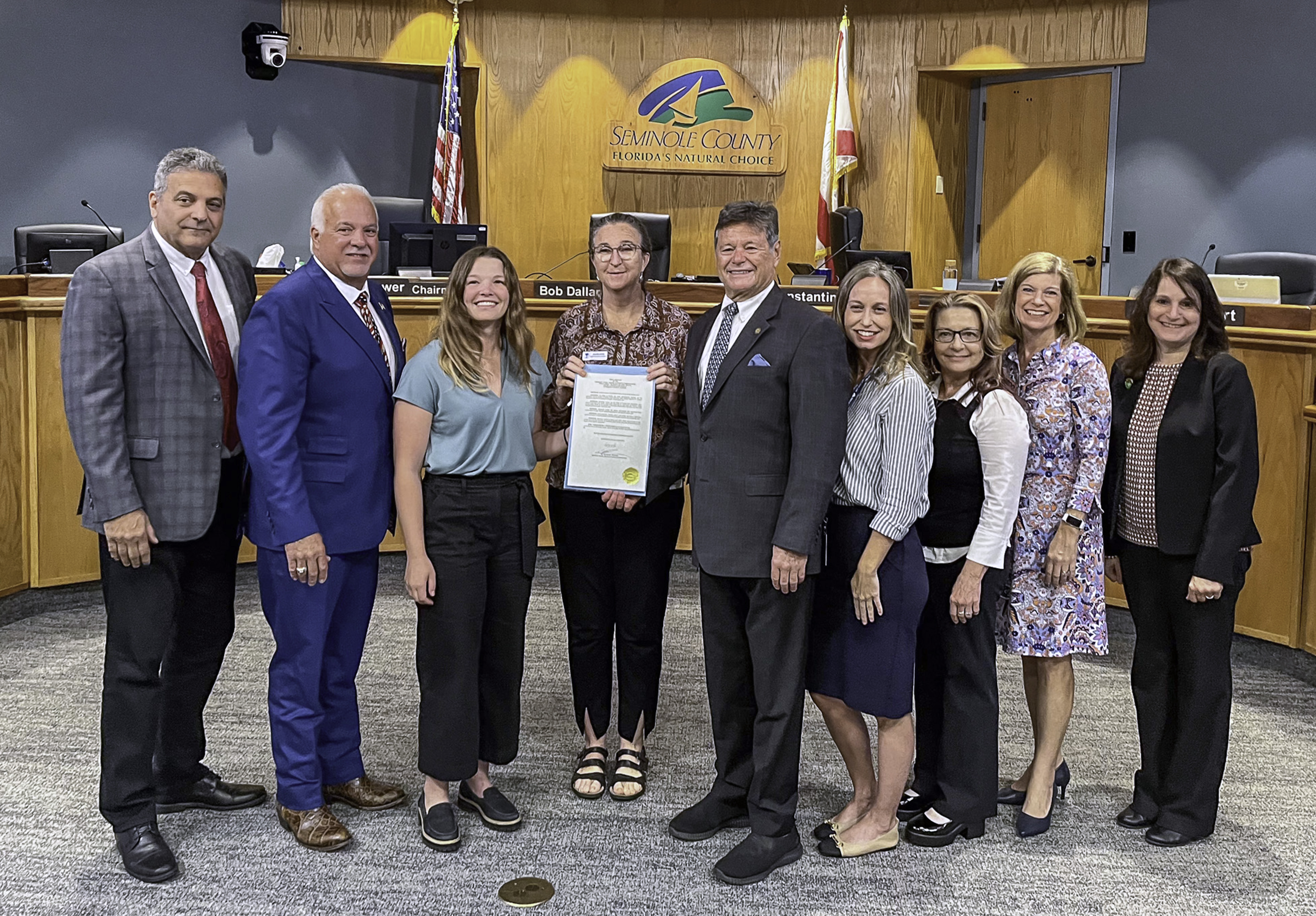 Proclamation proclaiming April 2025 as Water Conservation Month in Seminole County, Florida. (Dierdre Irwin, St. Johns River Water Management District) 